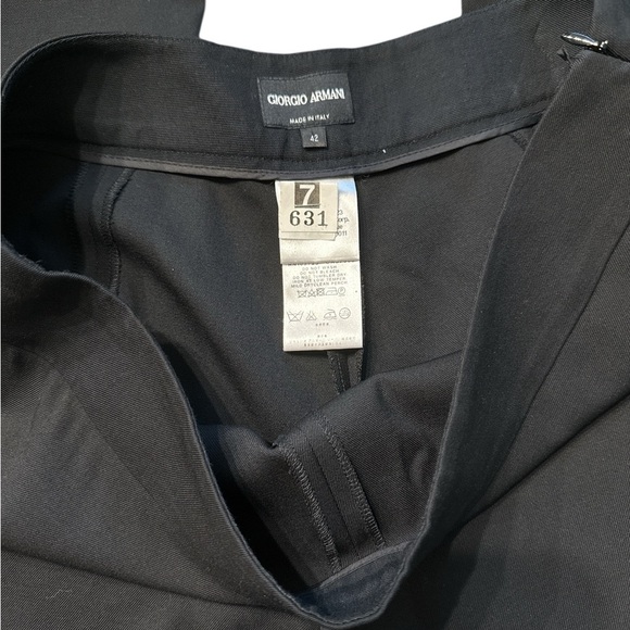 Giorgio Armani Classic Black Women's Pants - Picture 3 of 5